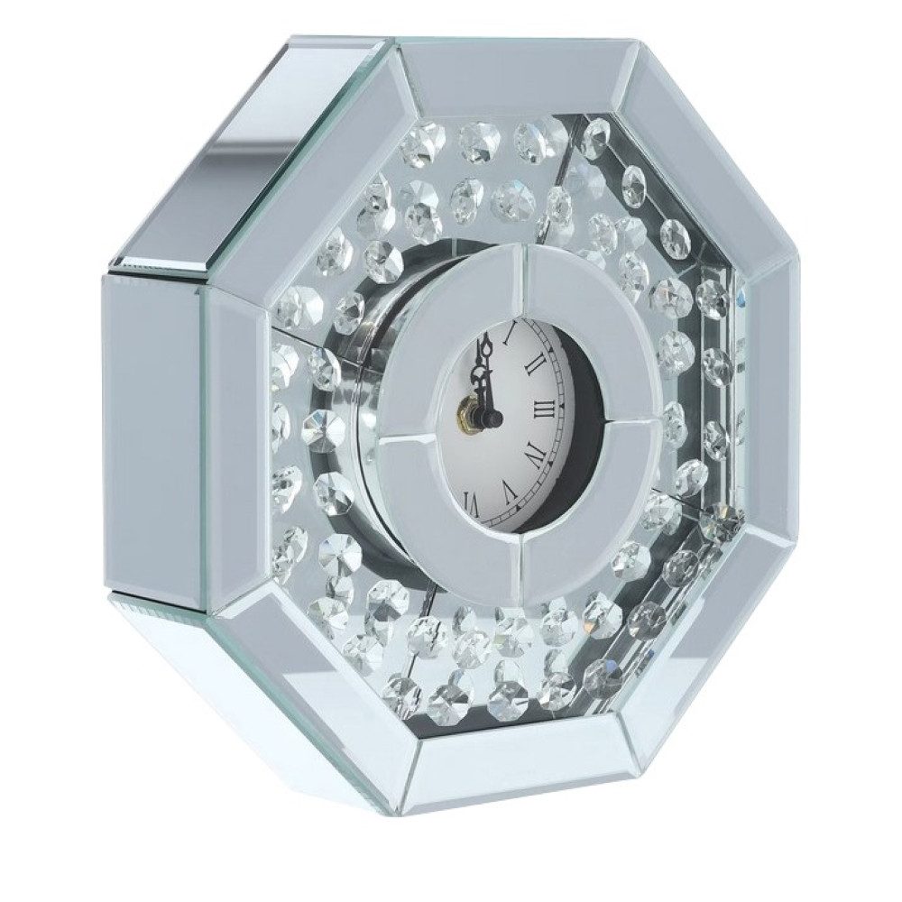 Online-Fuchs Tischuhr moderne Standuhr aus Spiegelglas günstig online kaufen