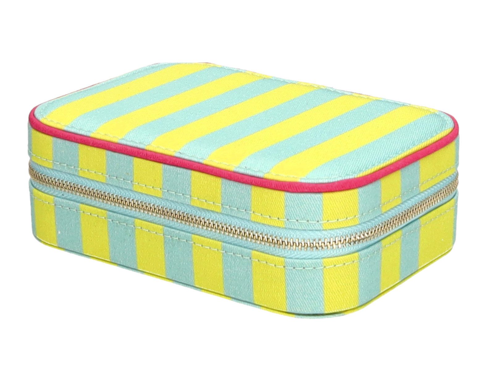 Giftcompany Schmuckablage Treasure Schmucketui S gestreift hellgrün/türkis 16cm