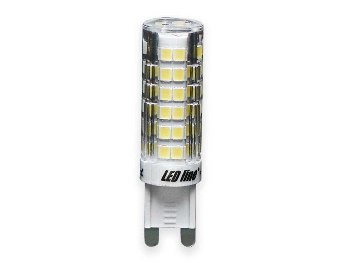 LED-Line LED-Leuchtmittel G9 LED Leuchtmittel 6W 6000K Kaltweiß 550 Lumen Stiftsockel, 6 St.