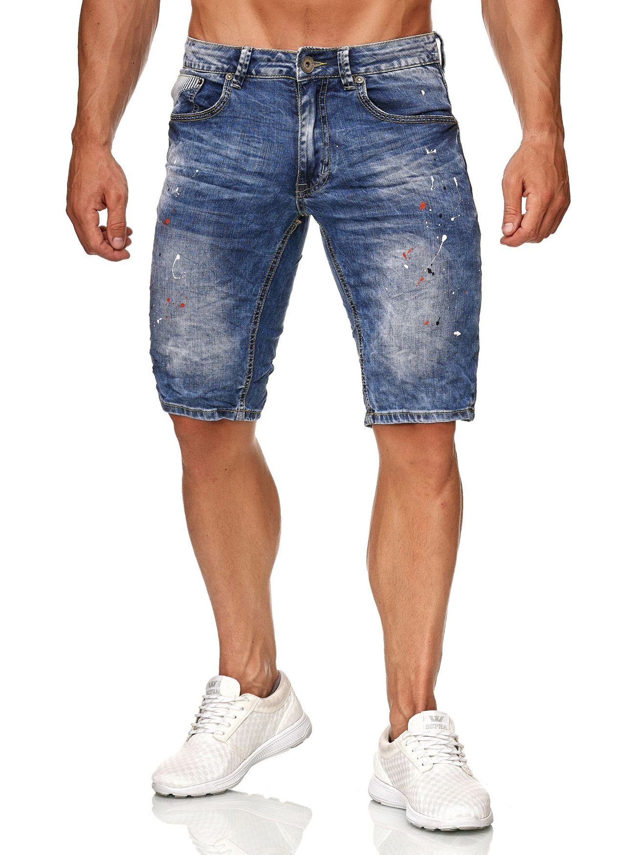 Egomaxx Jeansshorts »Herren Bermuda Shorts HIRO« (1-tlg) 2376 in Blau  online kaufen | OTTO