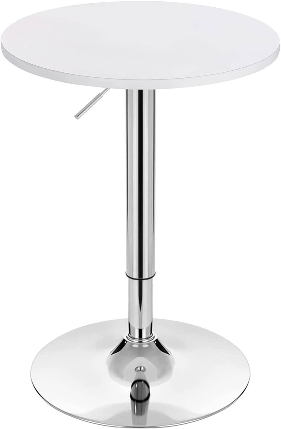 Woltu Bartisch (1-St), runde höhenverstellbare Tischplatte, aus MDF Metall günstig online kaufen