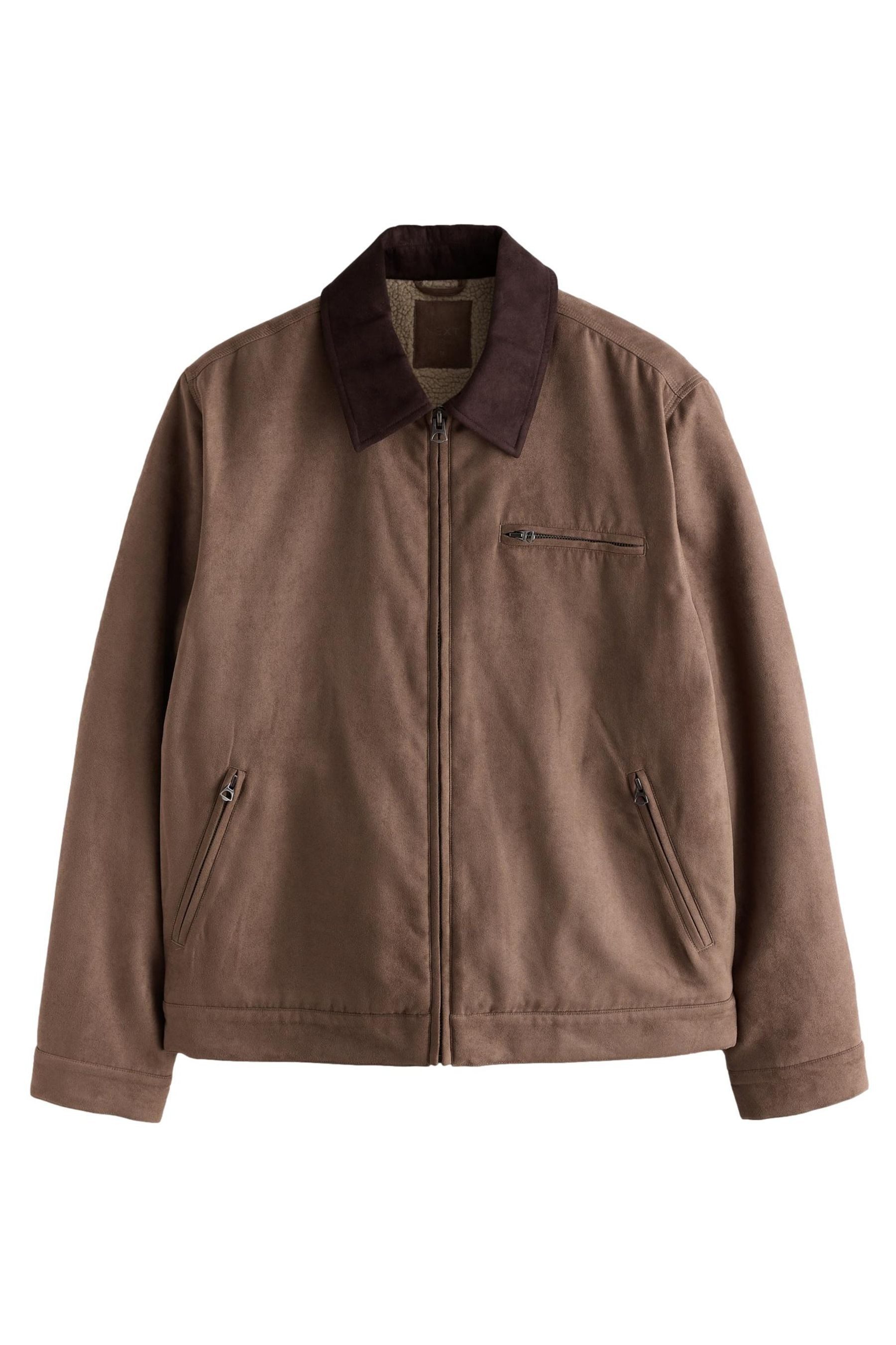 Next Arbeitsjacke Arbeitsjacke aus Wildlederimitat (1-St)