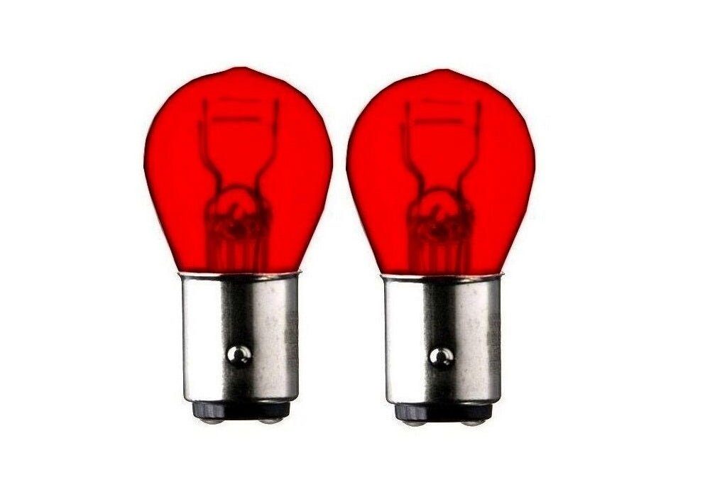 Kummert Business KFZ-Ersatzleuchte 2x BAZ15D P21/4W 12V 21/4W BAZ15d ROT Bremslicht Rückleuchte 2-Faden, BAZ15D, P21/4W, 2 St., Farbe Rot