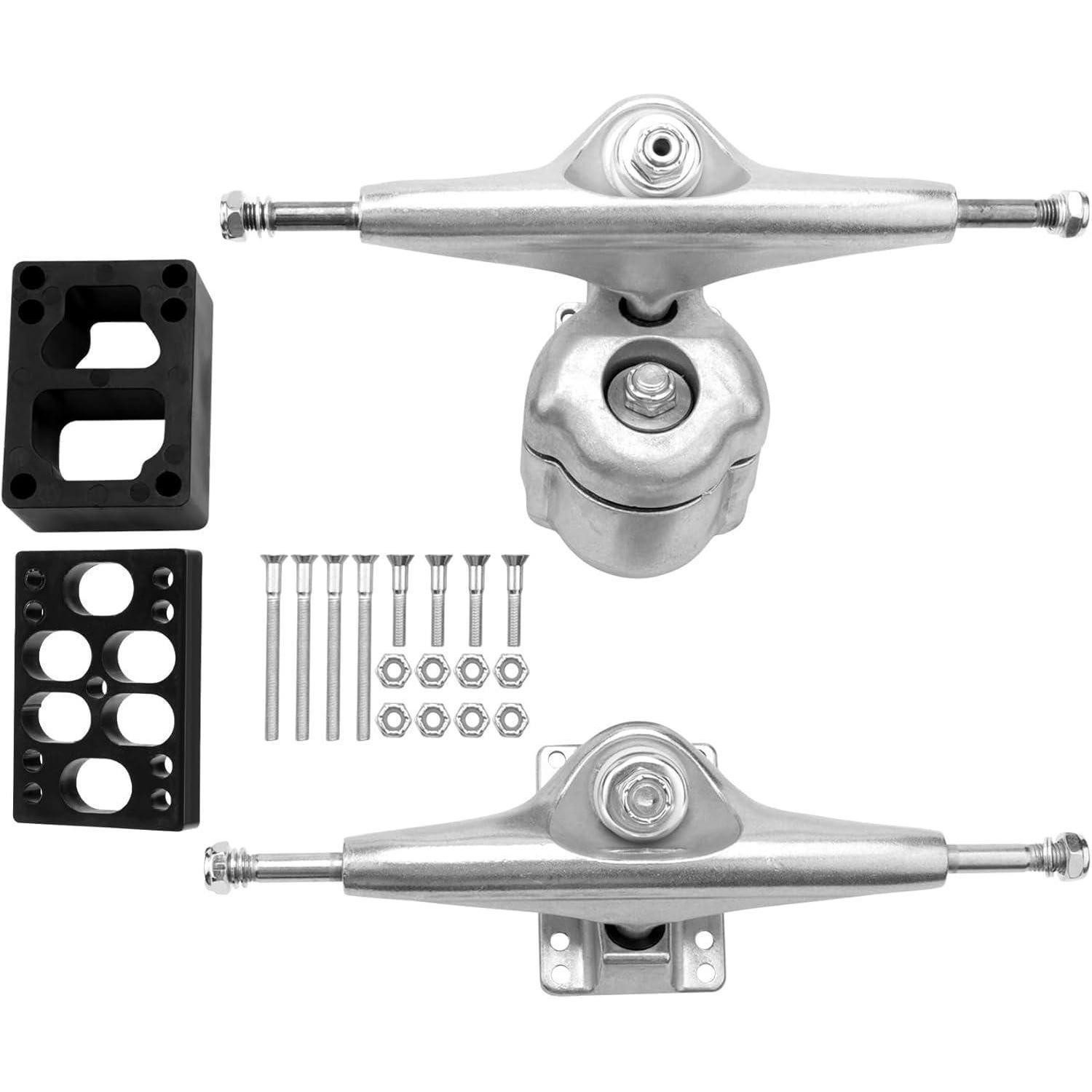 LuxusKollektion Skateboard Surfskate Achse Rot Silber (1-St)