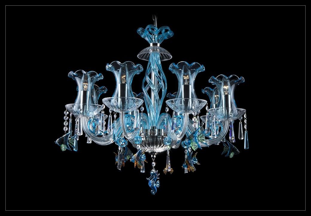 JVmoebel Kronleuchter Kristall Luster Hängeleuchte in elegantem Design, Warmweiß, Made in Europa