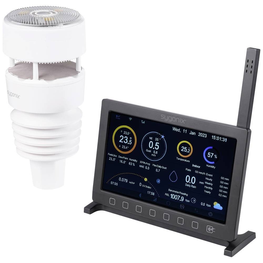 Wetterstation WLAN-Wetterstation mit großem TFT-Farbdisplay