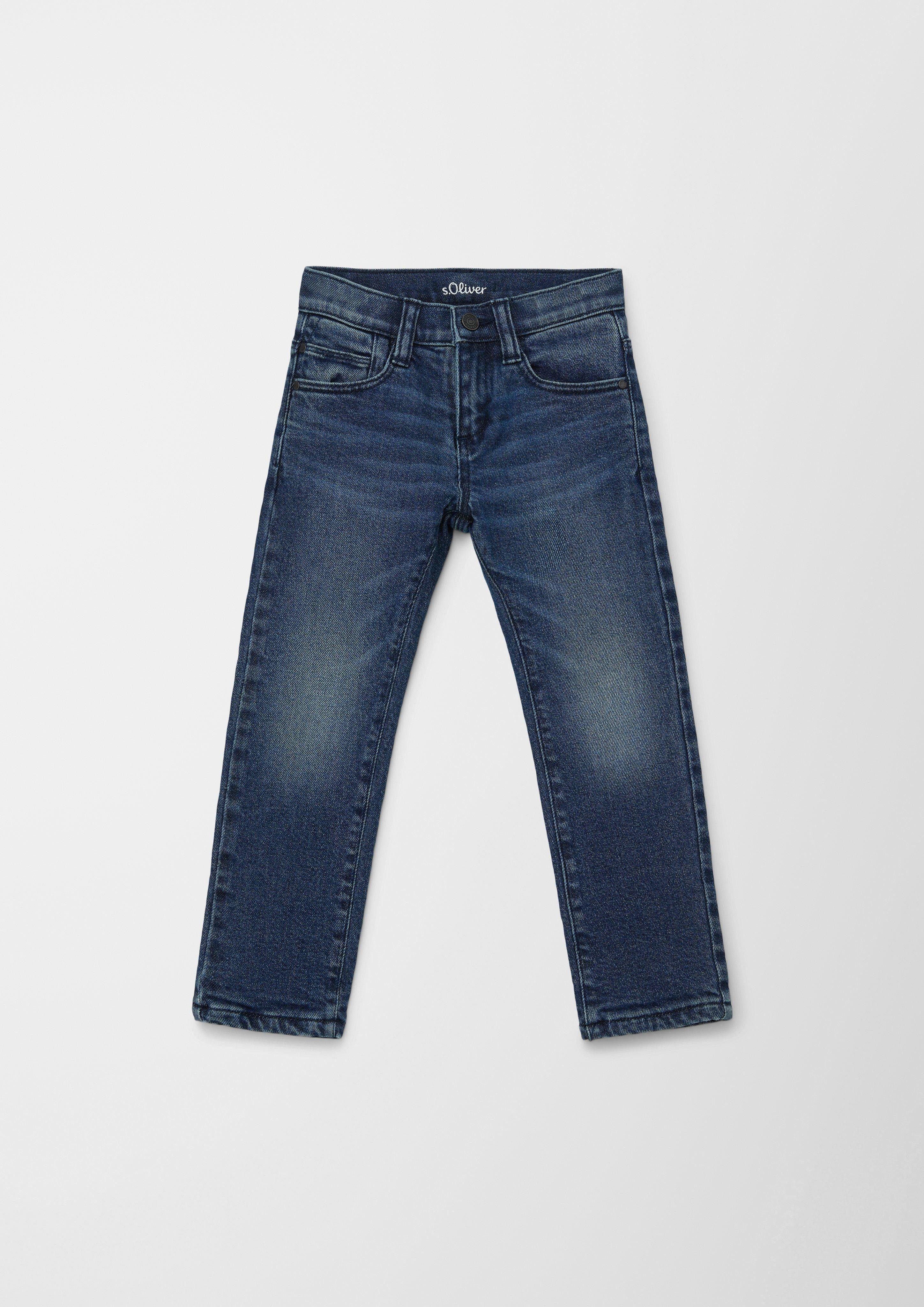 s.Oliver 5-Pocket-Jeans Gefütterte Jeans Pelle / Regular Fit / Mid Rise / Straight Leg Waschung