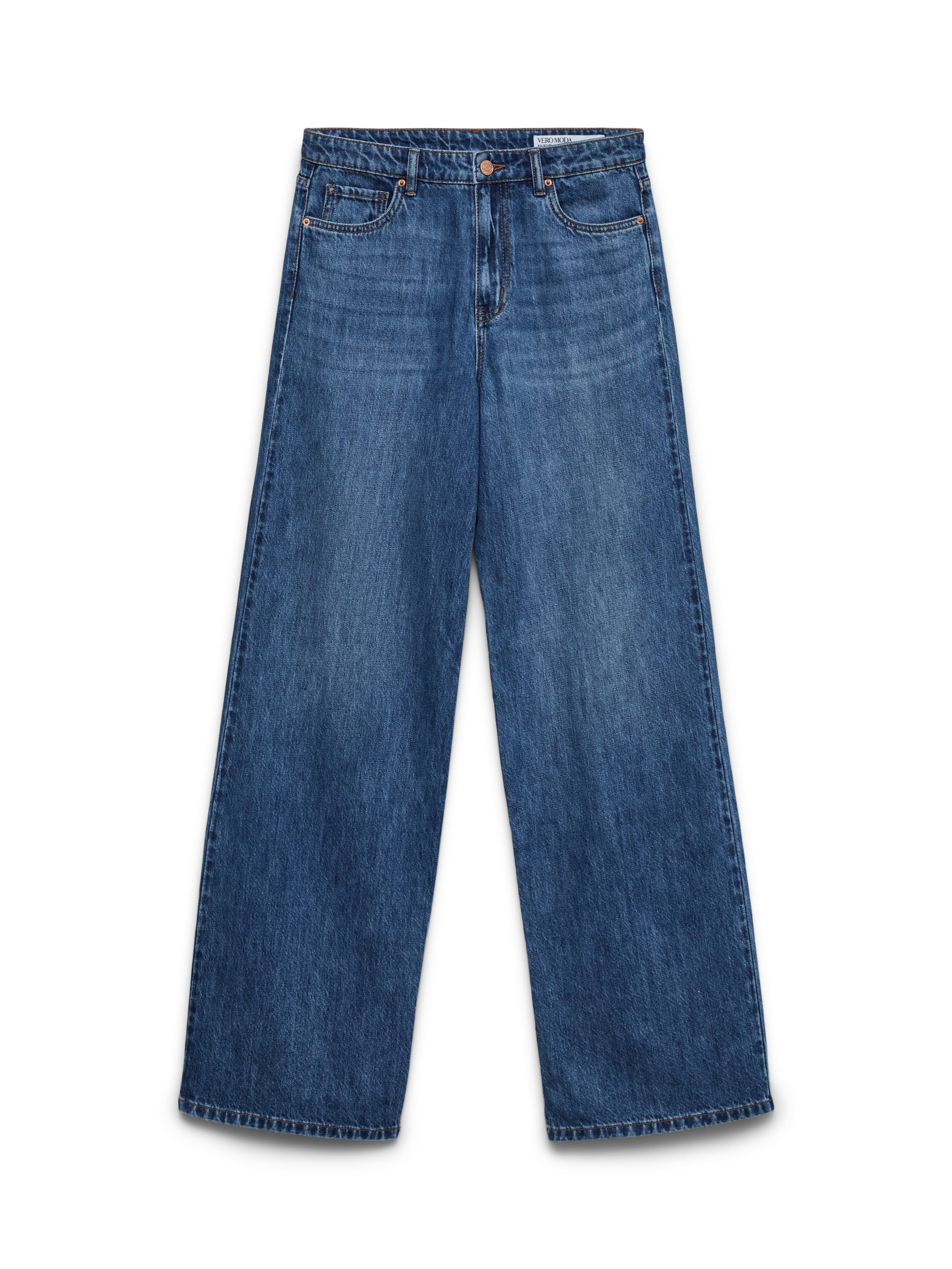 High-waist-Jeans VMVEGA HR WIDE DENIM JEANS SI392 NOOS