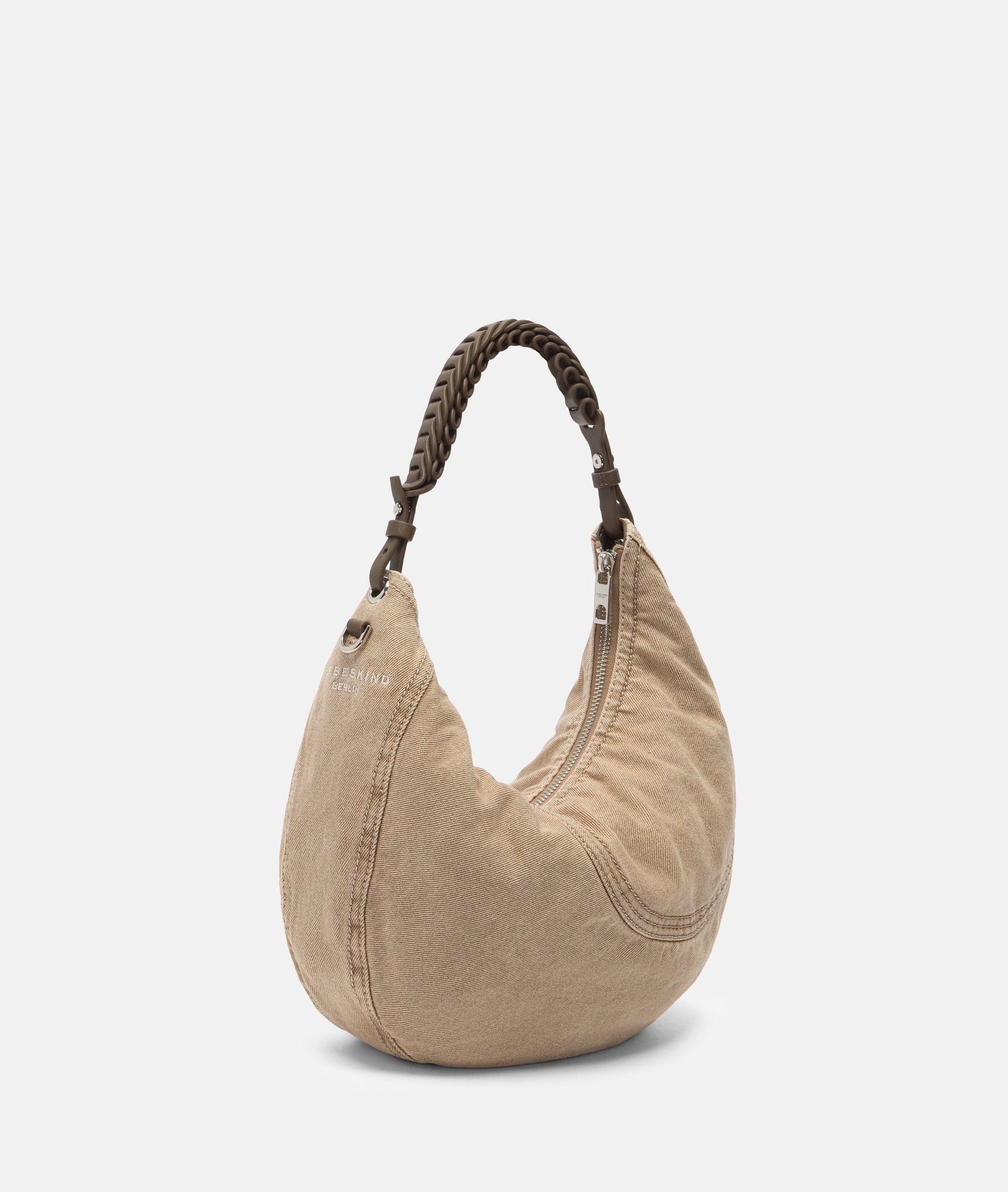 Liebeskind Berlin Schultertasche Hobo, Handliche Hobo-Bag aus Denim