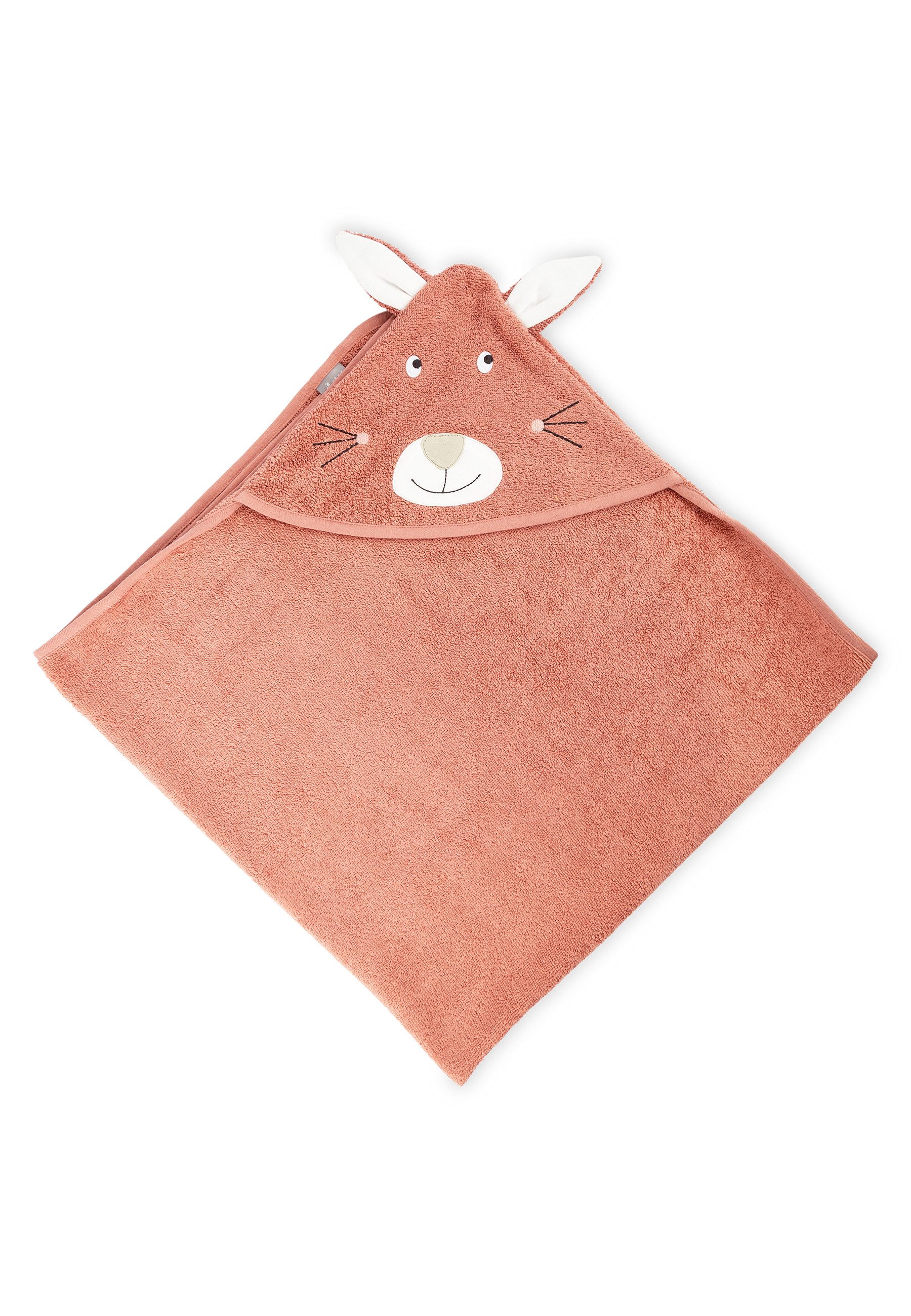 Sigikid Kapuzenhandtuch Baby Kapuzen-Badetuch mit Tiermotiv, 100 % Baumwollfrottee (Kapuzen-Badetuch, 1-St)