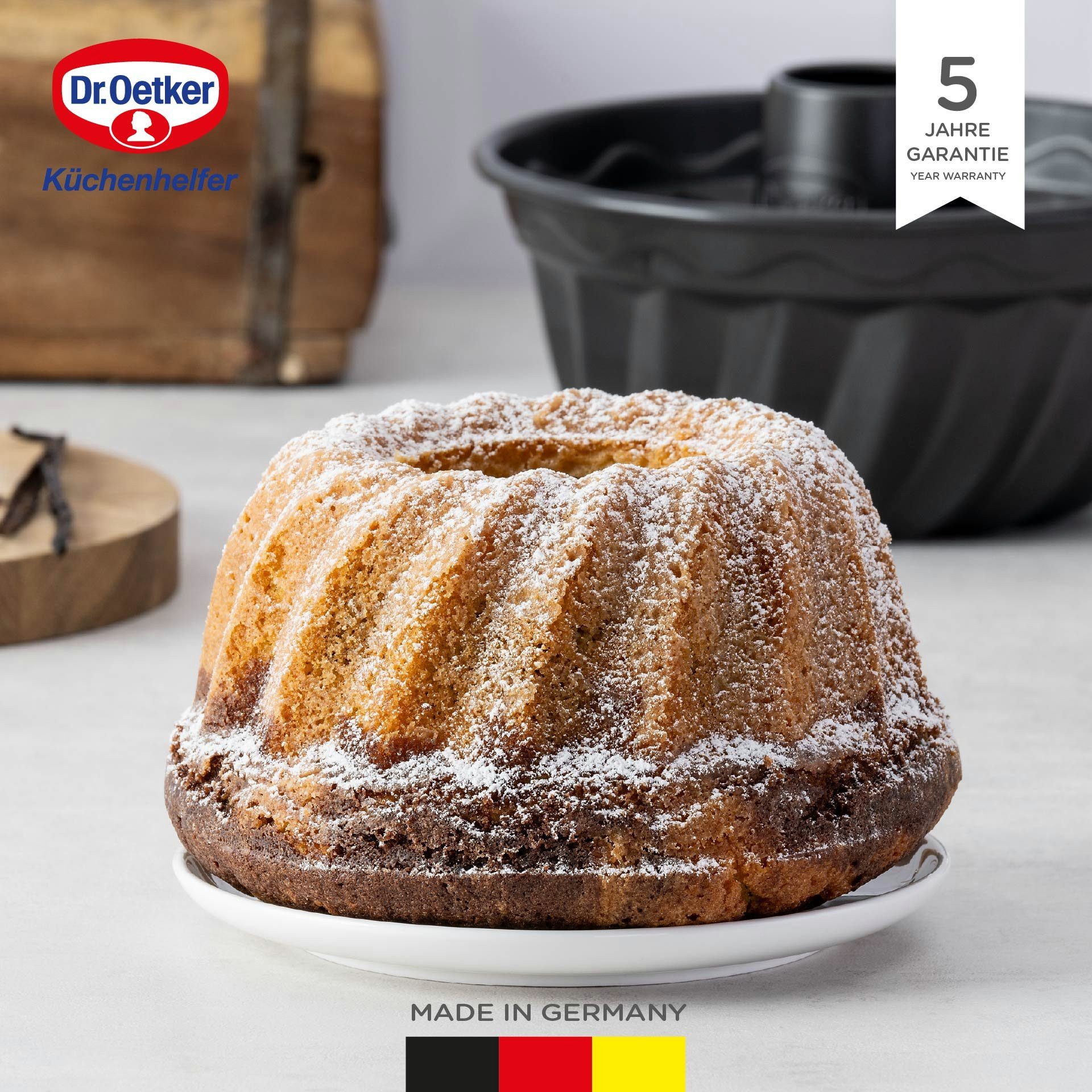 Dr. Oetker Küchenhelfer Gugelhupfform Kuchenform, Backform, Rührkuchenform