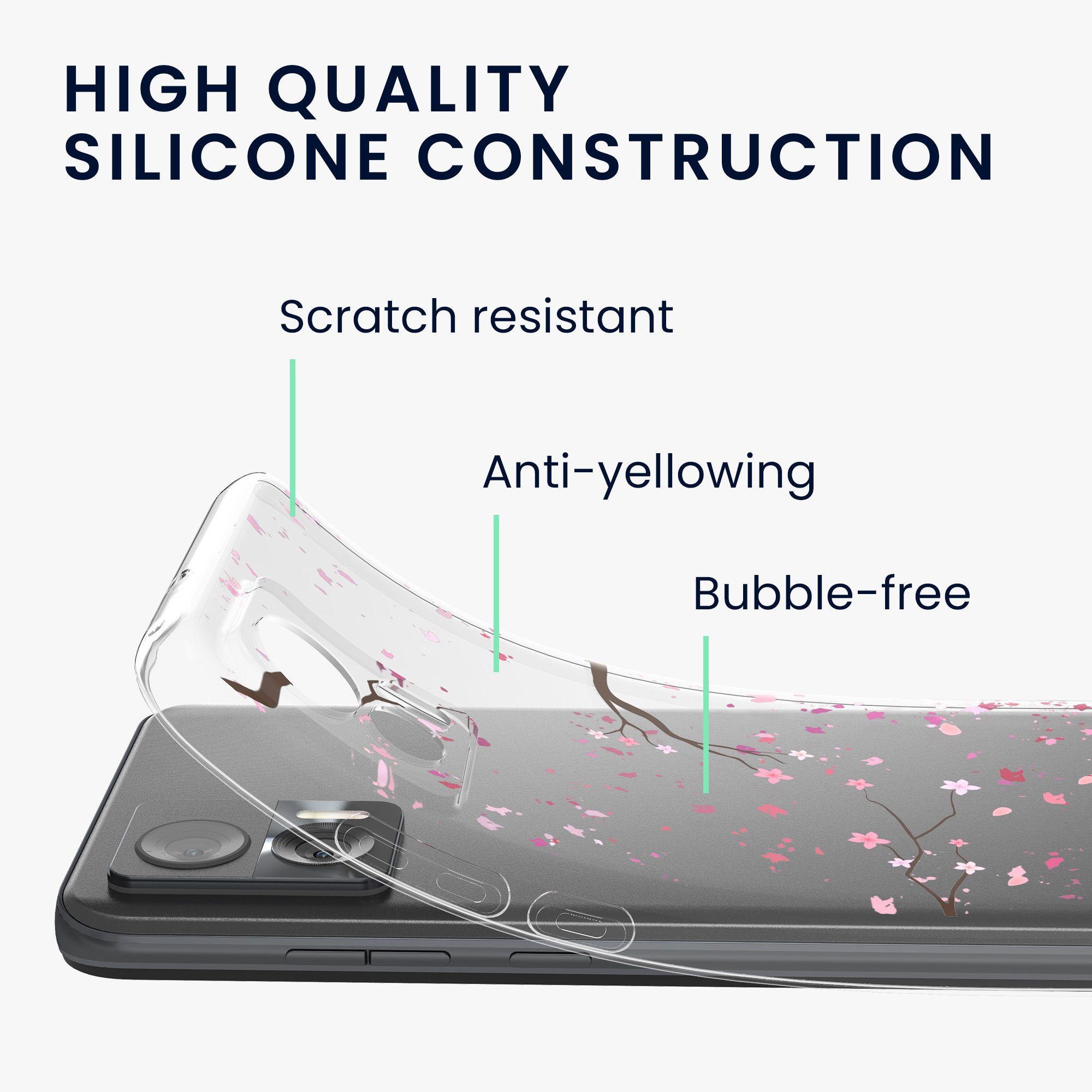 kwmobile Handyhülle Case für Motorola Edge 30 Neo, Hülle Silikon transparent - Silikonhülle