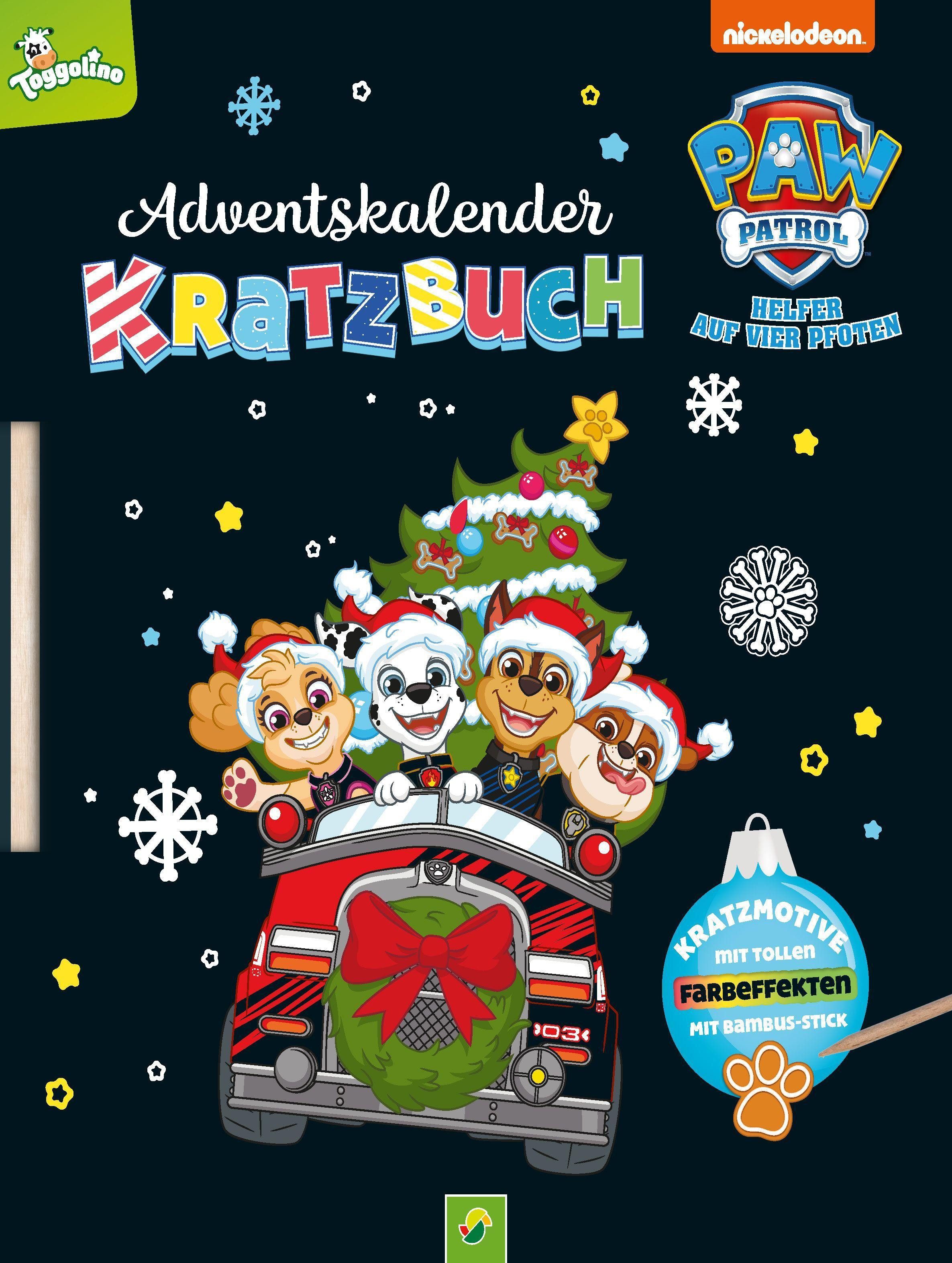PAW PATROL Adventskalender PAW Patrol Adventskalender Kratzbuch