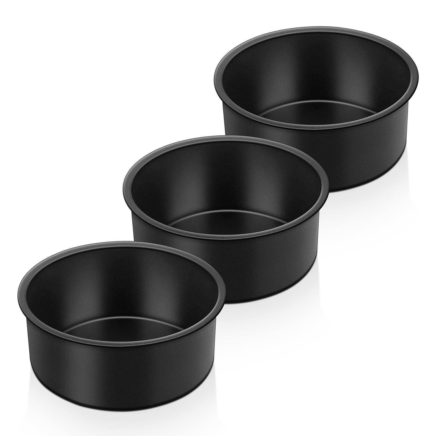LuxusKollektion Backform Kuchenform Set Rund Edelstahl 3tlg 10-11cm, (3-tlg)