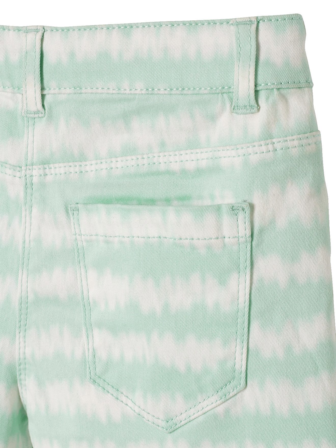 vertbaudet Shorts Mädchen Shorts, Batikmuster Bundweite verstellbar