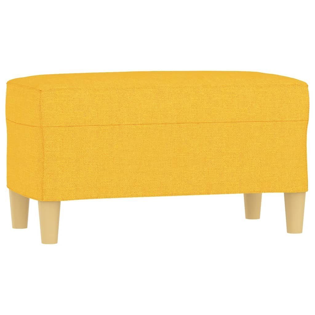 vidaXL Sitzbank Sitzbank Hellgelb 70x35x41 cm Stoff
