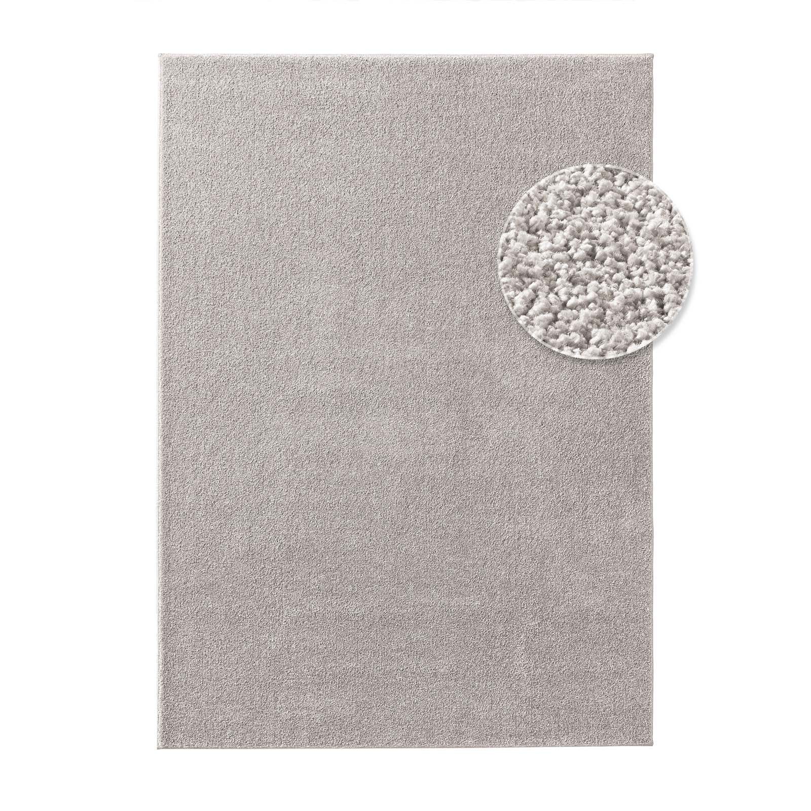 TaraCarpet Teppich Kurzflor-Frisee-Teppich Madrid Uni, rechteckig, günstig online kaufen