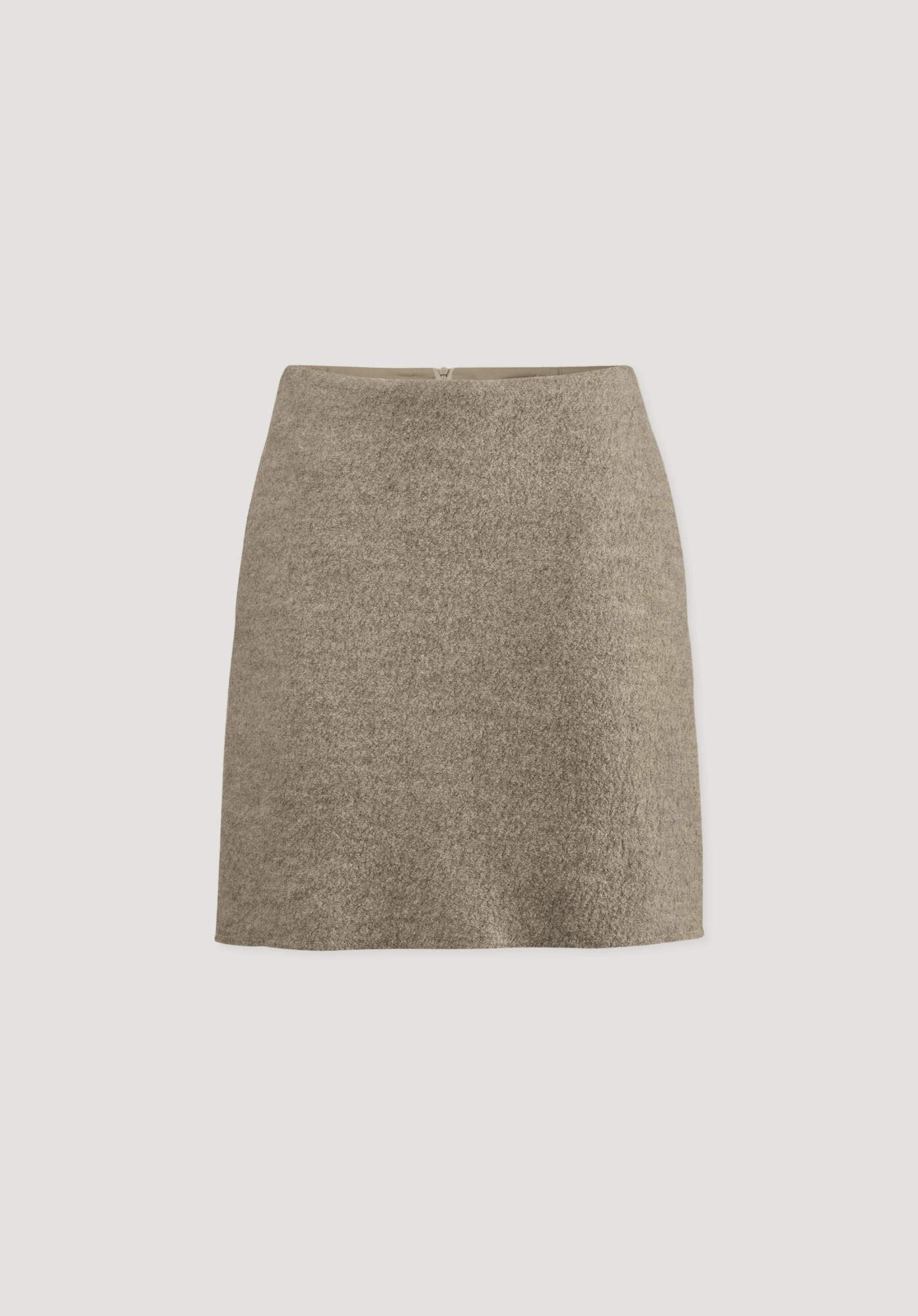 Hessnatur Strickrock aus reiner Bio-Merinowolle (1-tlg)