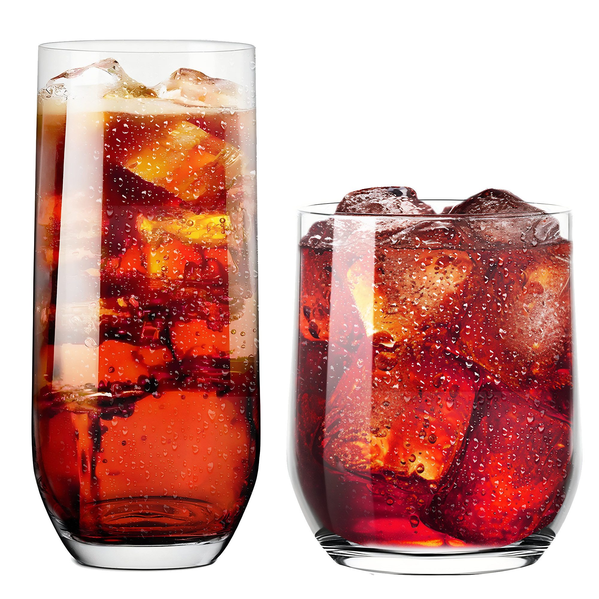 Gläser-Set 12 Teilig, 6er Longdrinkgläser 400ml und 6 er Trinkgläser 300ml