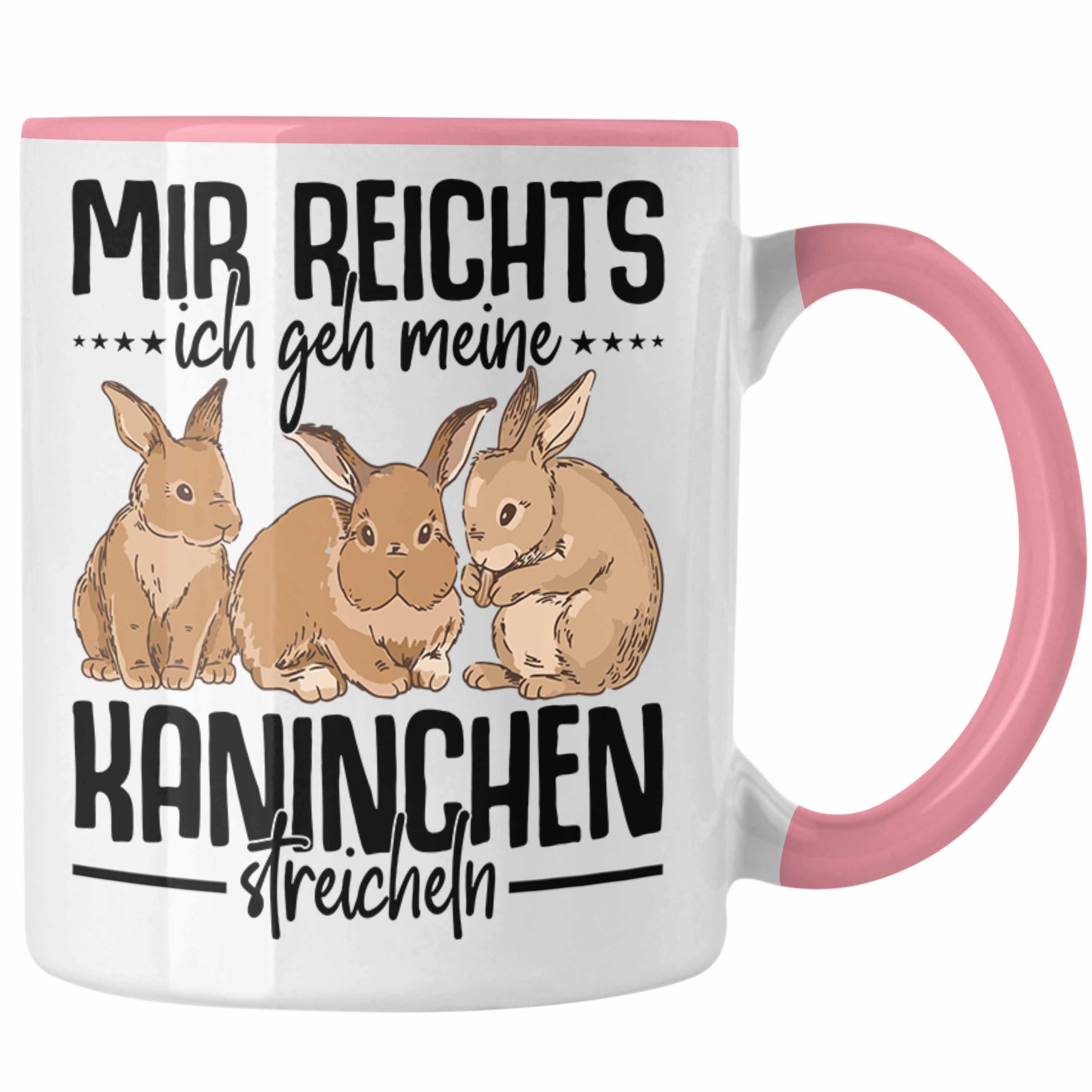 Trendation Tasse Trendation - Kaninchen Rosa Haustier Haustier Ostern Tasse Geschenk Hase Süßer Hasen