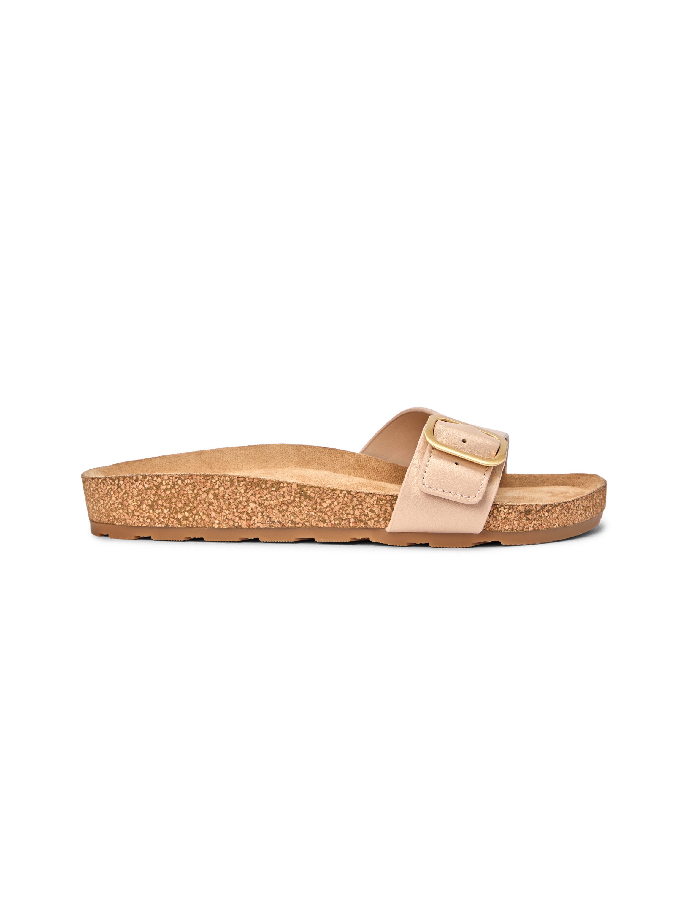 Tommy Hilfiger TH CLASSIC CORK SANDAL PEARL LTH Pantolette Strandschuh, Pool Slides, Flat mit Logoemblem – Bild 4 von 5