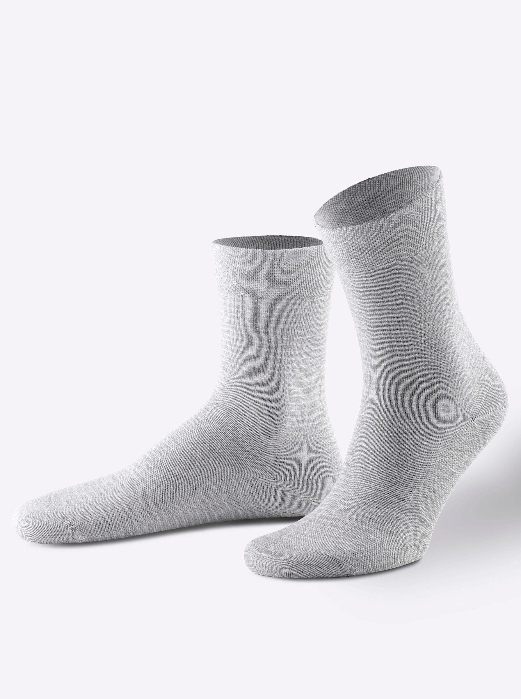 Schiesser Freizeitsocken (5-Paar) Schwarz/Grau