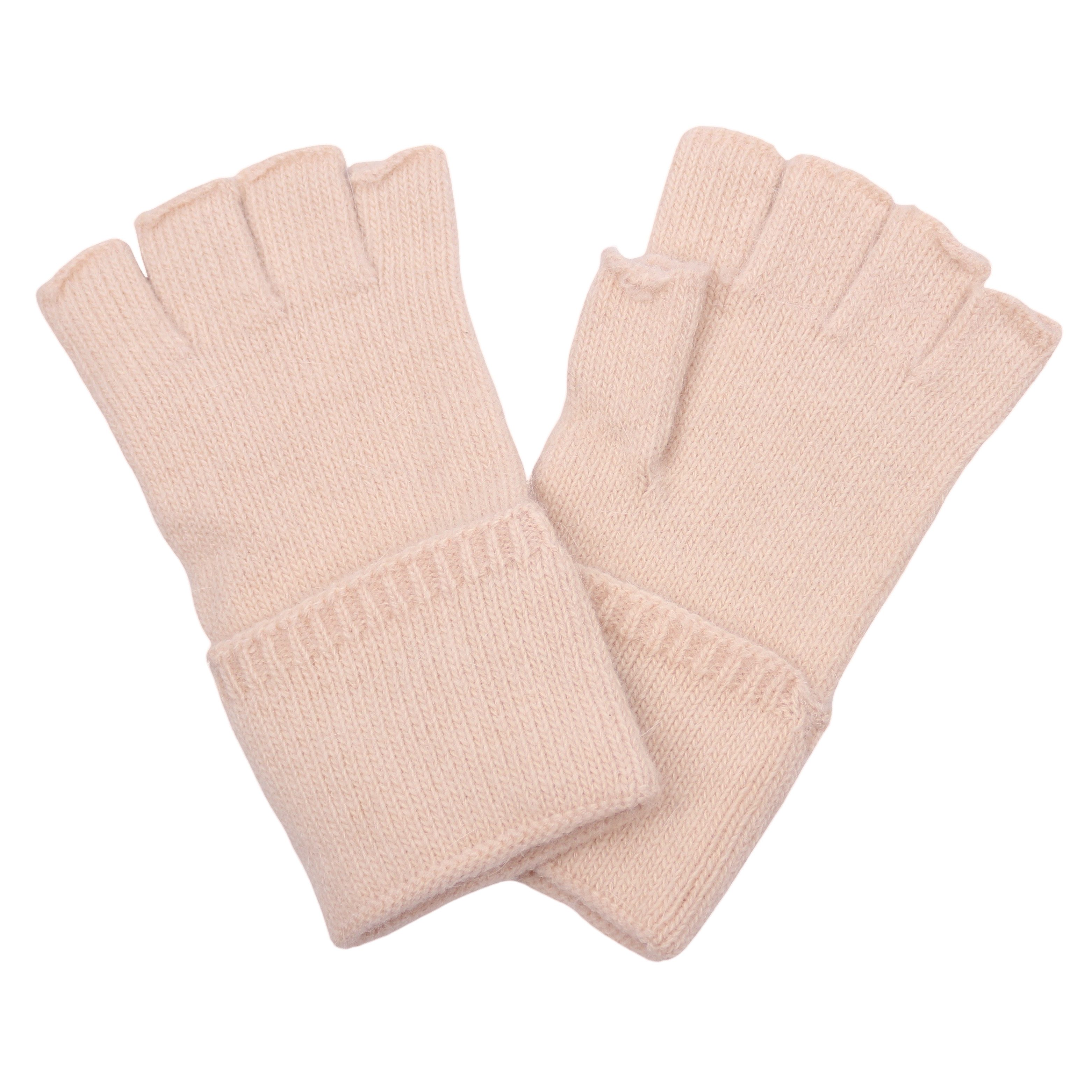 MIRROSI Strickhandschuhe Damen fingerlose Handschuhe mit 10 % Kaschmir-Ante günstig online kaufen
