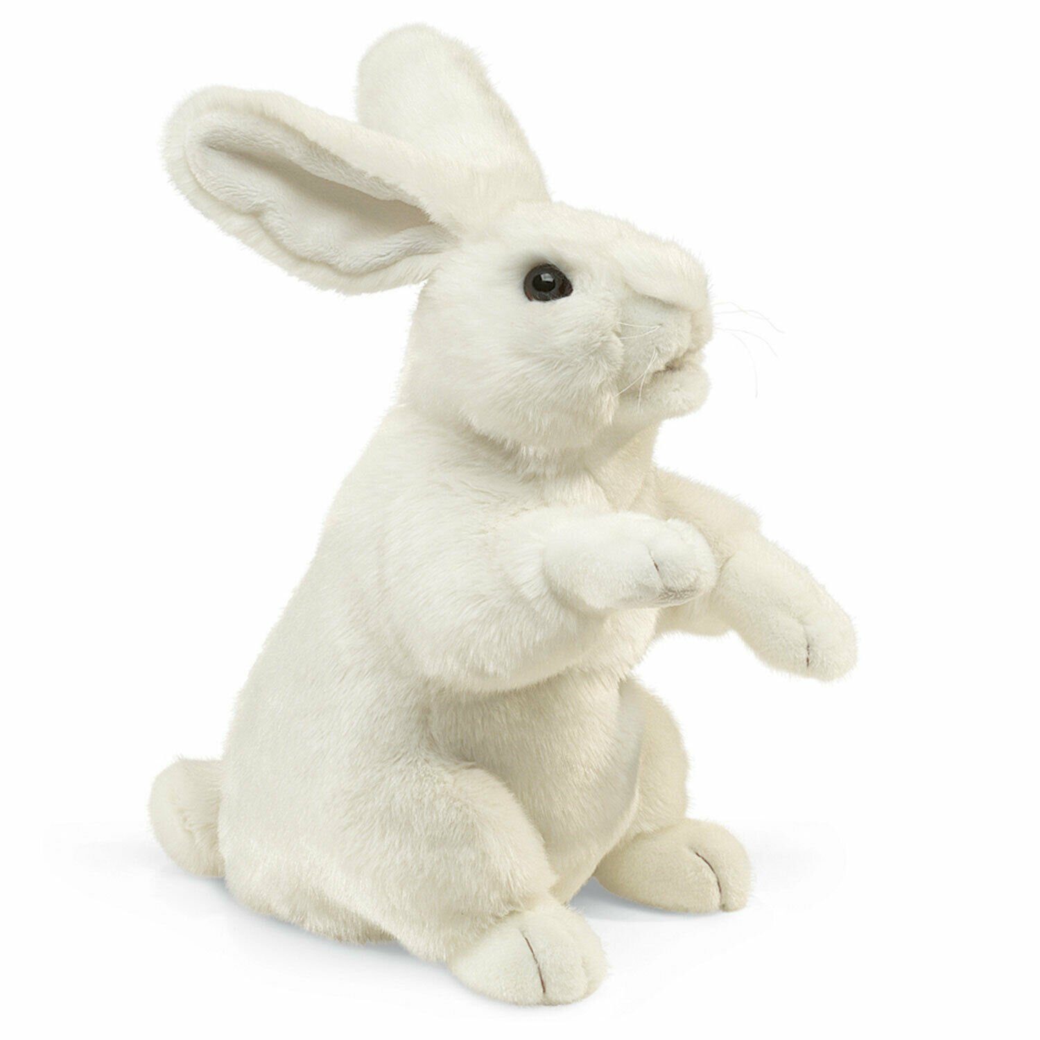 Folkmanis Панч и Джуди Handpuppe Folkmanis Handpuppe Weißer Hase stehend 2868 (Packung)