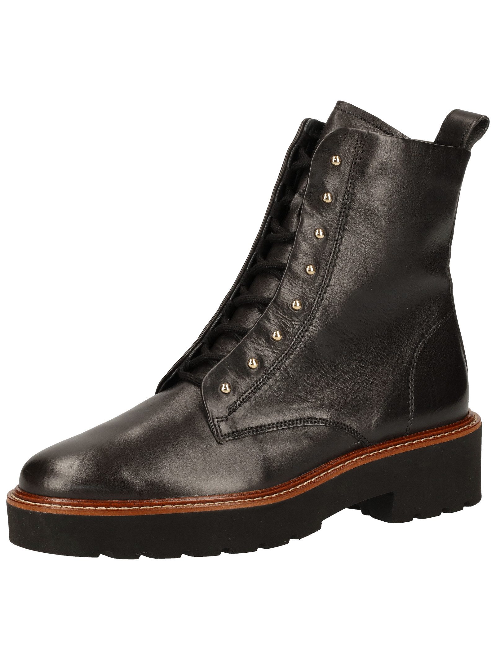 Paul Green Stiefelette Glattleder Schnürstiefelette