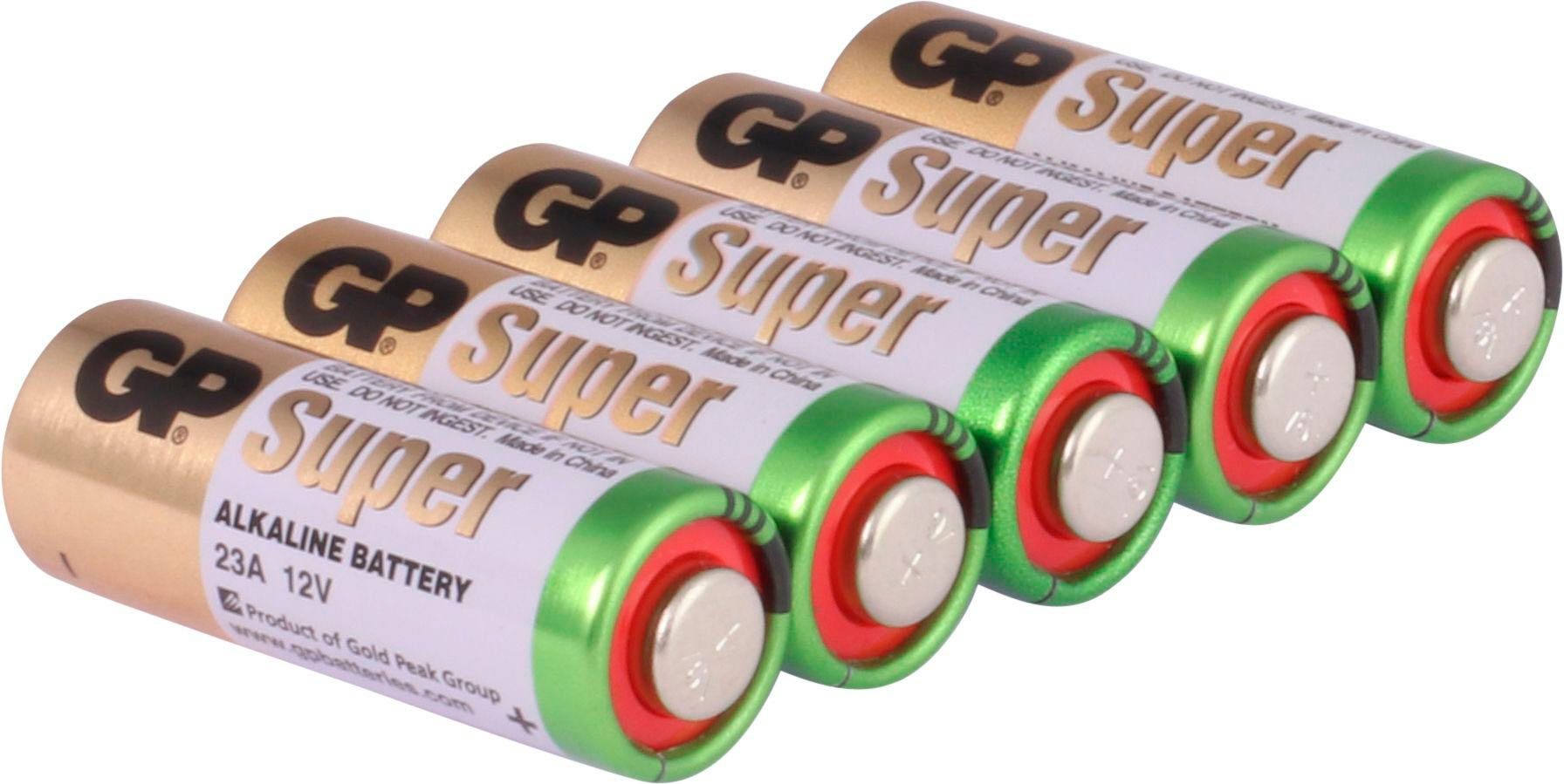 GP Batteries 5er Pack Alkaline Rundzellenbatterie 23A Batterie, (12 V, 5 St)