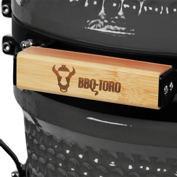 BBQ-Toro Keramikgrill Kamado Holzkohlegrill Ø 32 cm "HAIIRO" mit Grillrost und Thermometer