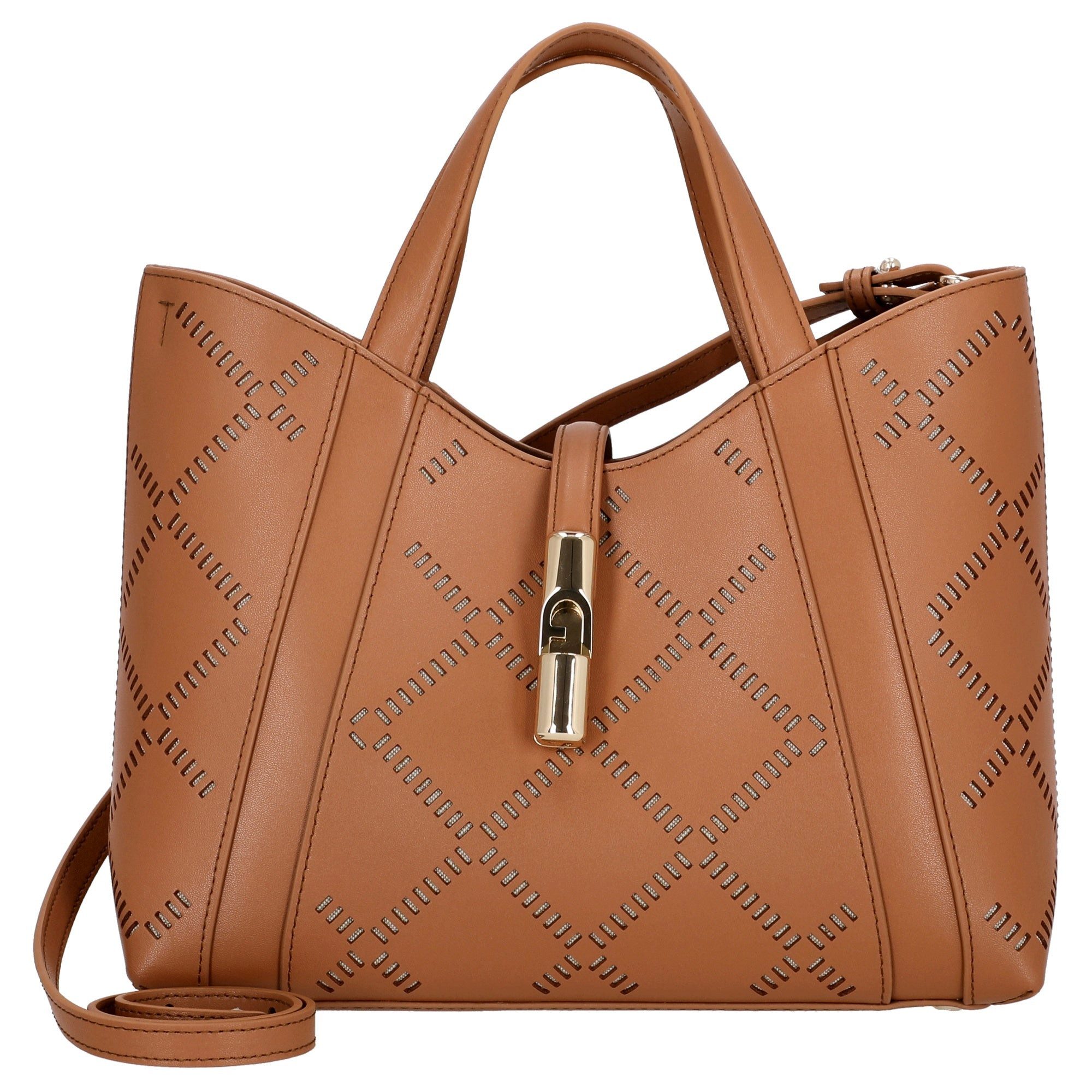Furla Handtasche Goccia Tote - Henkeltasche S 27 cm (brandy)