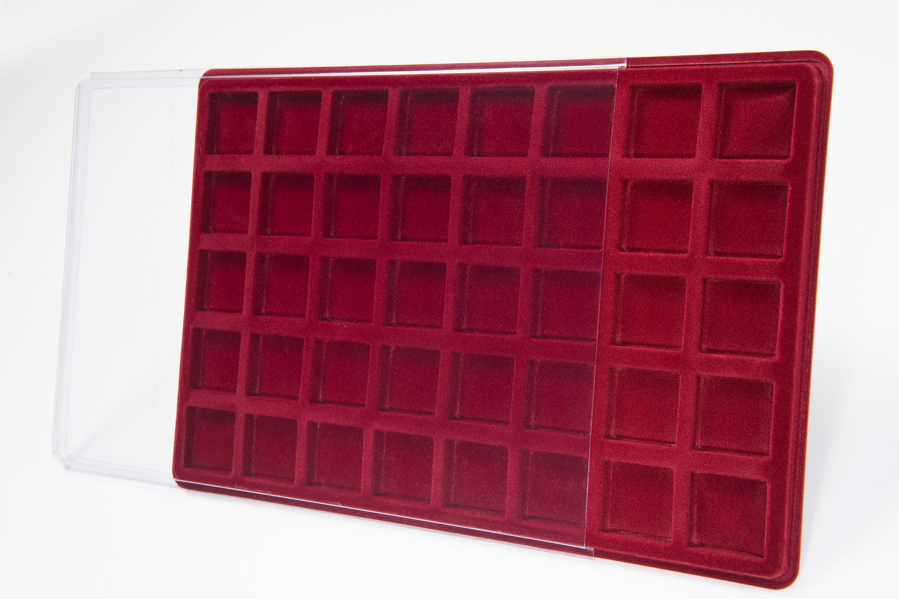 MC.Sammler Aufbewahrungsbox MC.Sammler Münztableau mit Schutzdeckel, Münzko günstig online kaufen