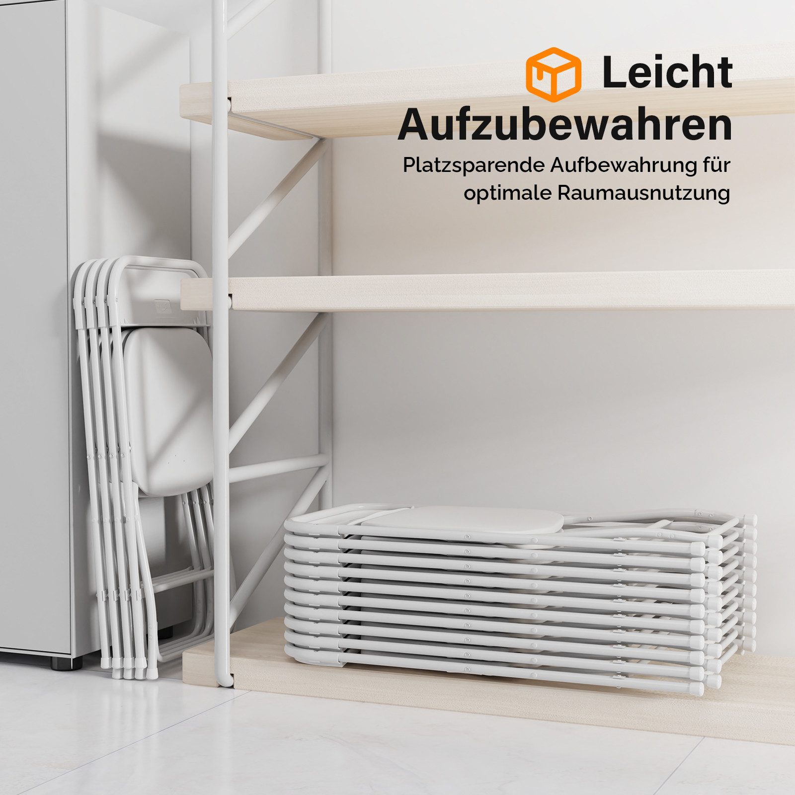 VINGLI Klappstuhl Klappstühle 2er/4er/6er/8er/10/12er Set, Gartenstuhl (8 S günstig online kaufen