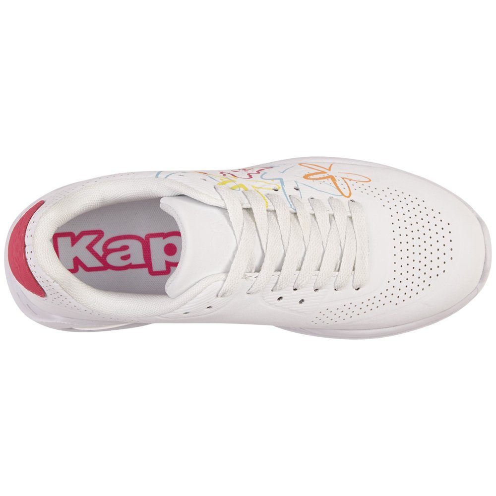 Kappa farbenfrohem - white-multi Print Sneaker mit