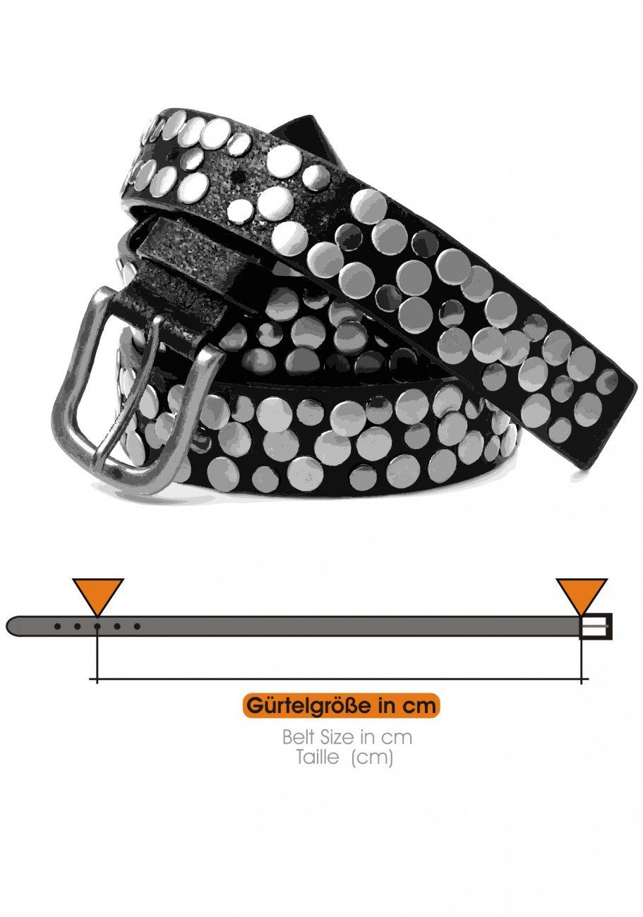 Caspar Nietengürtel GU224 schmaler Damen Vintage Gürtel günstig online kaufen