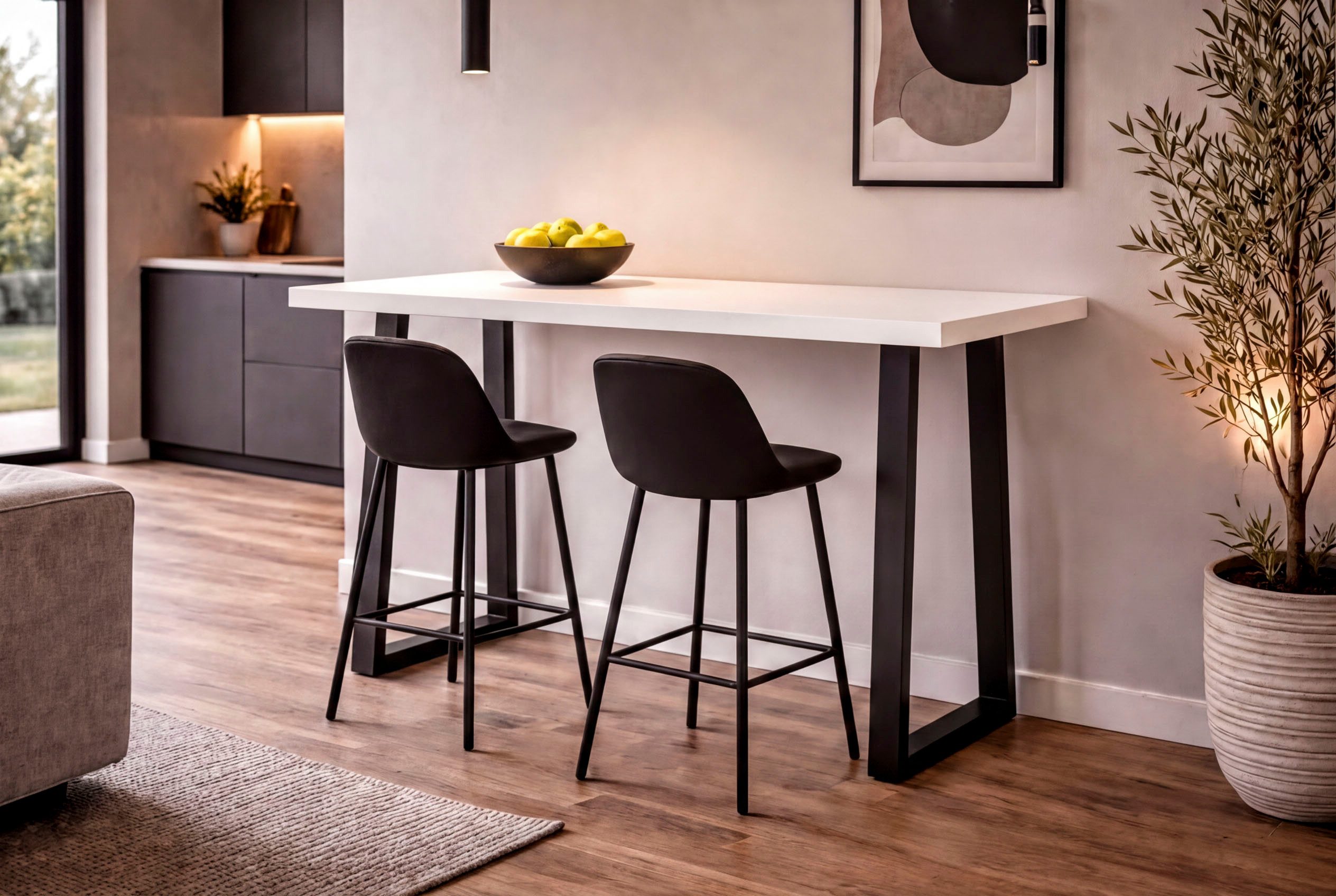 Mäusbacher Tresentisch Bartresentisch Metall, Bartresentisch Metallgestell, Höhe 109 cm