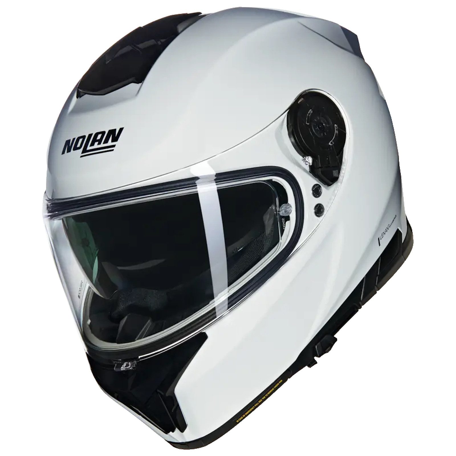 NOLAN Motorradhelm Nolan N80-8 Classico N-Com Integralhelm Weiss (1er Set), integralhelm motorrad
