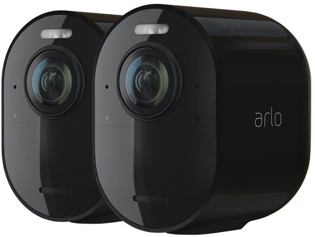 ARLO Überwachungskamera Ultra 2 Spotlight 2er Set Kit Schwarz VMS5240B-200EUS WLAN 4K