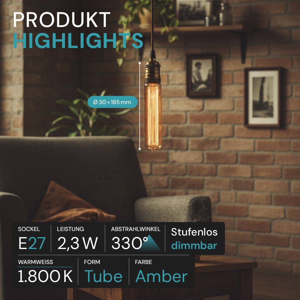 LUXULA LED-Leuchtmittel LUXULA LED-Leuchtmittel E27 3 W 1800 K Warmweiß, E27, Warmweiß