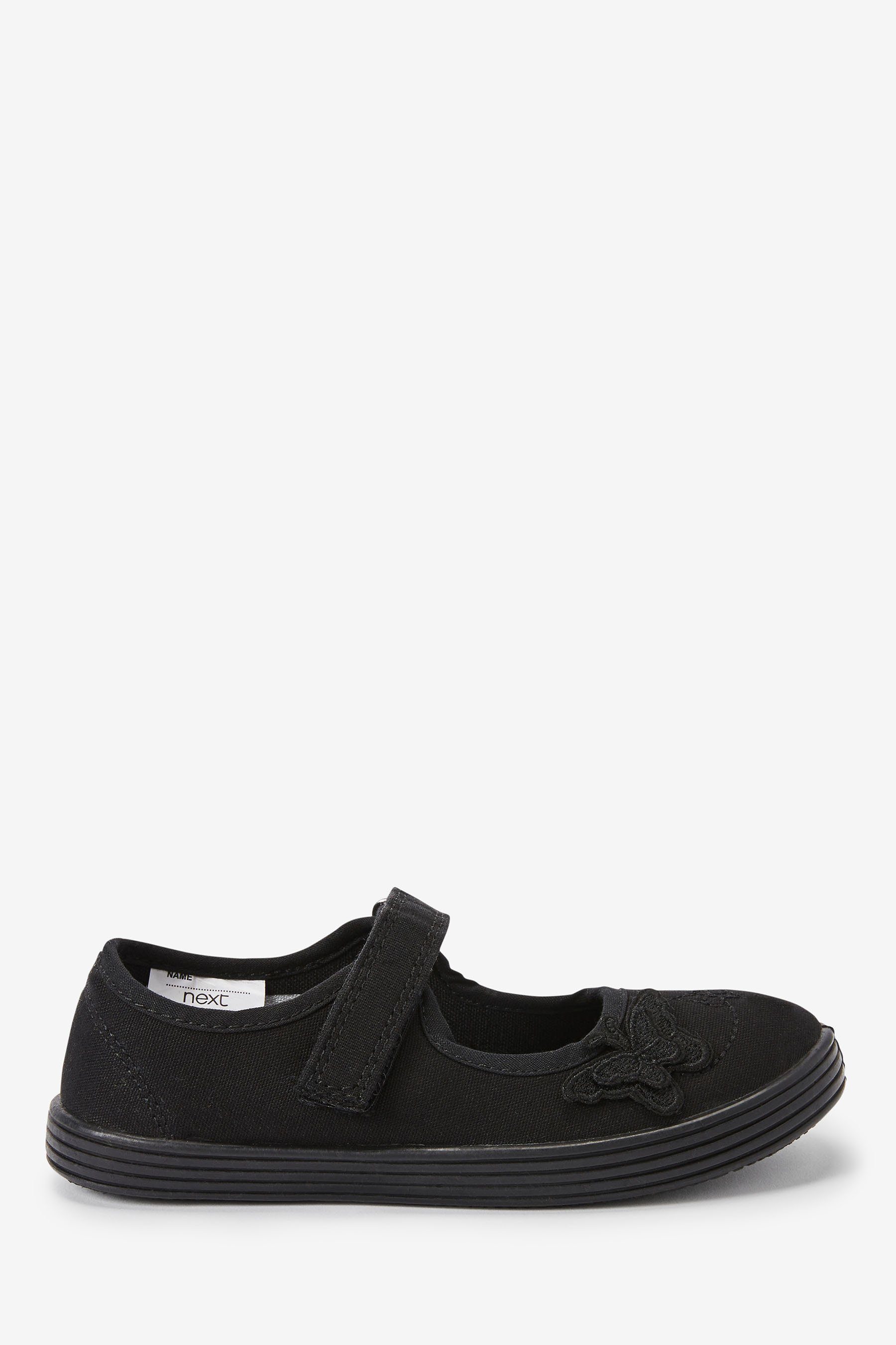 Next Turnschuhe mit aufgestickten Schmetterlingen Mary-Jane-Schuhe (1-tlg)