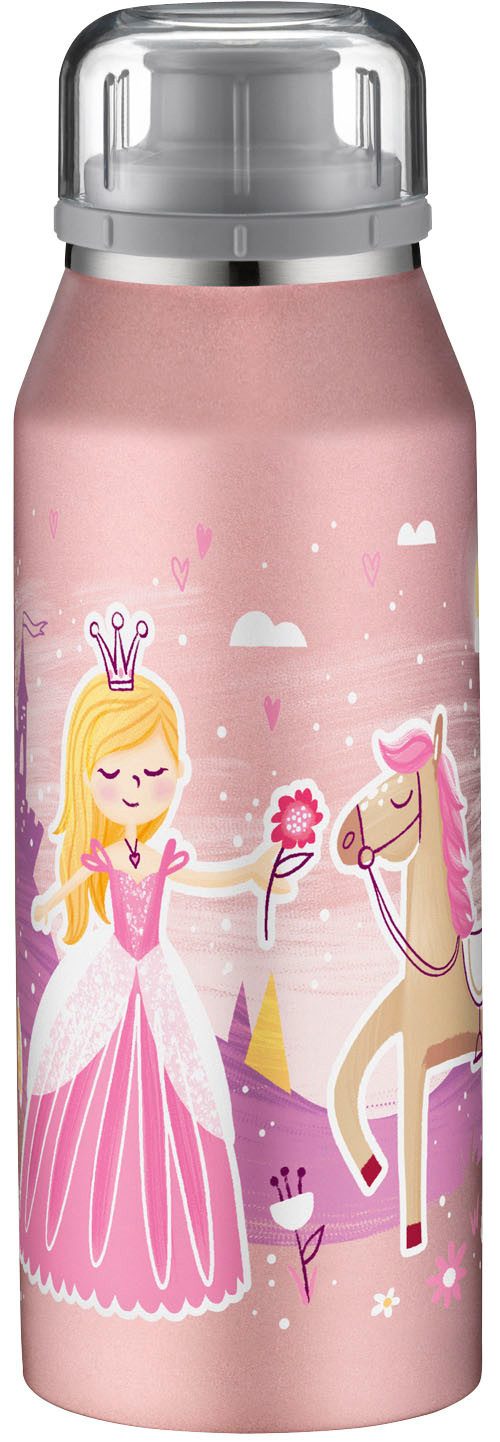 Alfi Isolierflasche KIDS ISO BOTTLE, Edelstahlkörper, spülmaschinenfest, 12h heiß & 24h kalt, Trinköffnung mit konsistentem Trinkfluss