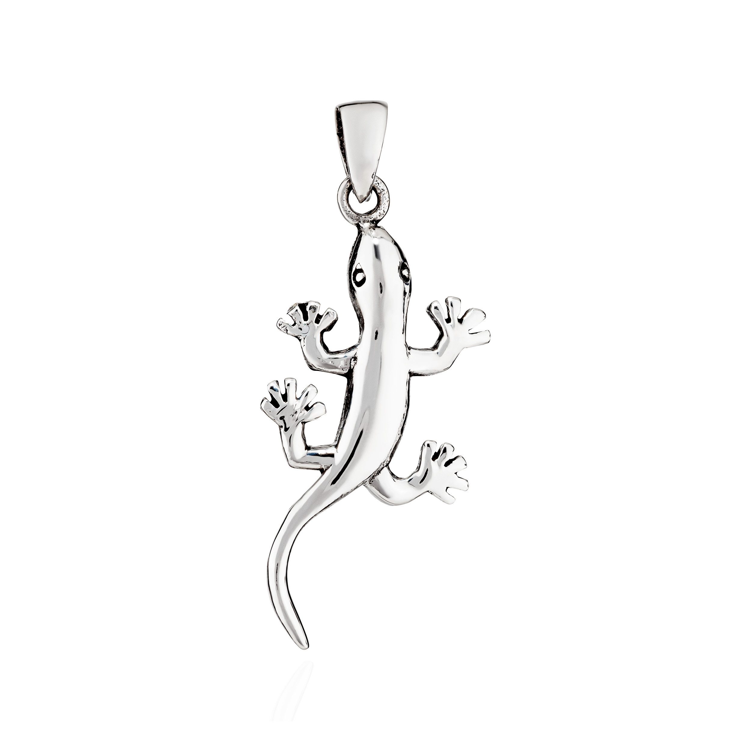 Kettenanhänger 29x14mm Salamander 925 Silber Amphibien