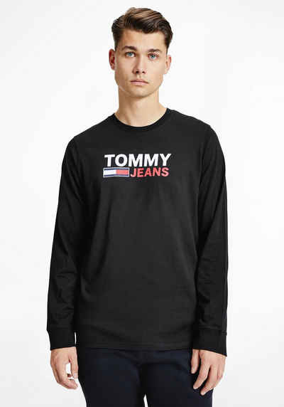 Tommy Jeans Langarmshirt »TJM LONGSLEEVE CORP LOGO TEE«