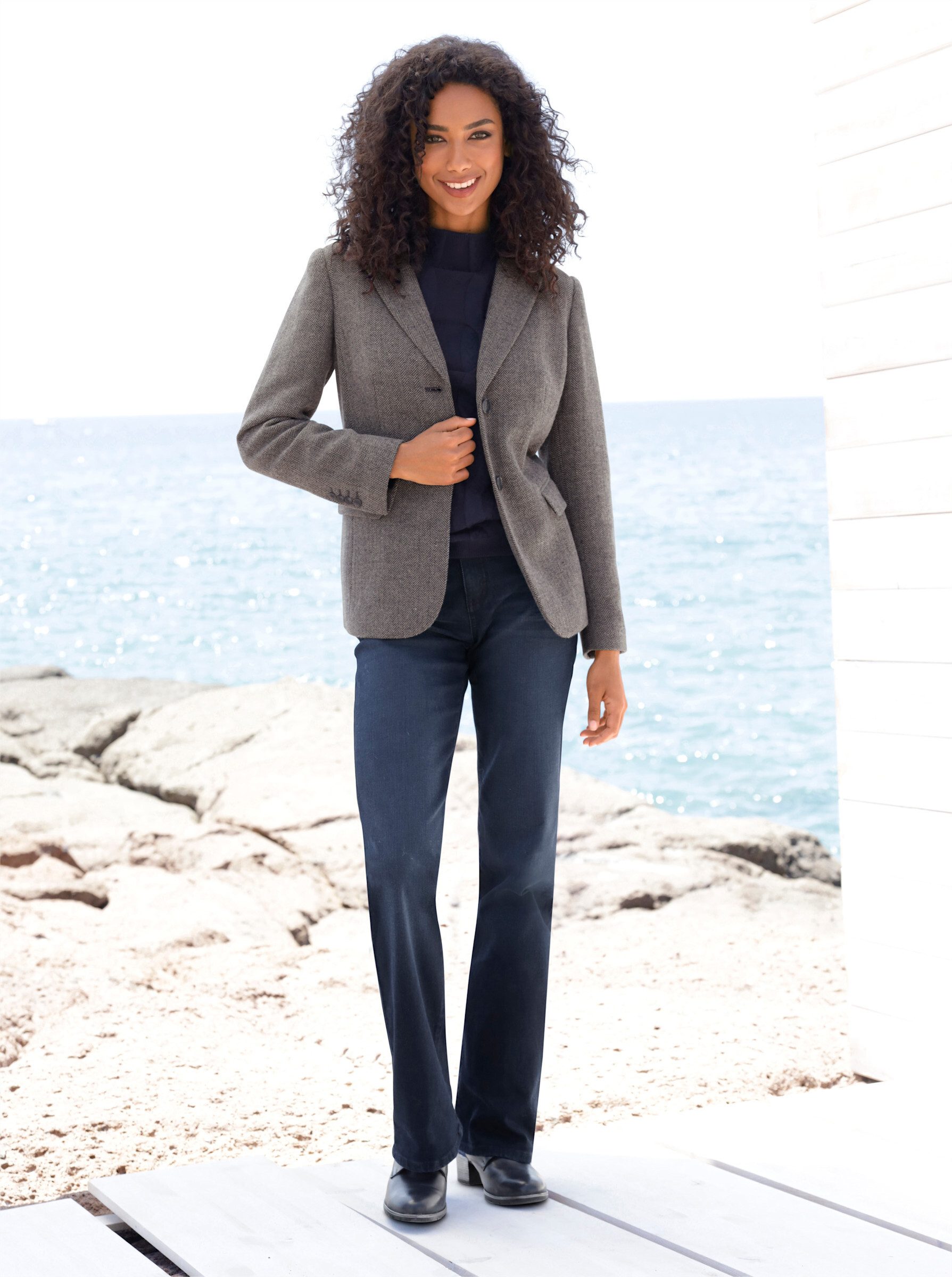 heine Blusenblazer Blazer Langarm