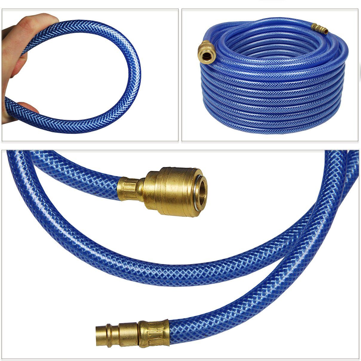 HELO24 Druckluftschlauch Kompressorschlauch 1/4" 10 Meter günstig online kaufen