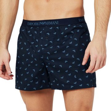 Emporio Armani Boxershorts Boxer Loungewear (1-St) mit Muster aus kleinen Markenlogos