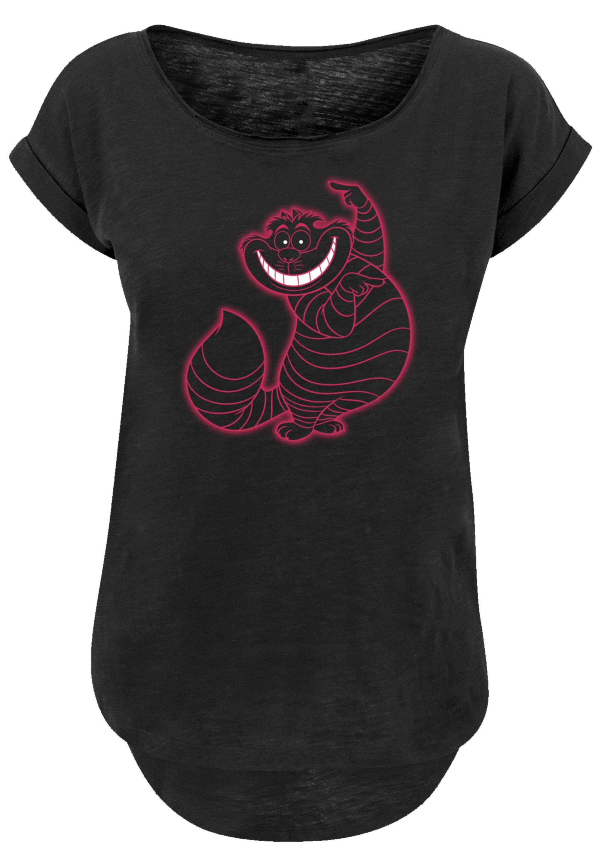 F4NT4STIC T-Shirt Qualität Wunderland Pinky im Cat Disney Cheshire Alice Premium