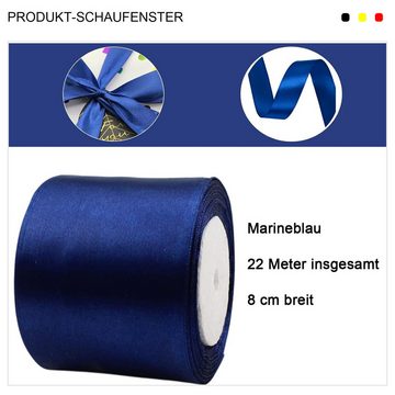 MAGICSHE Satinband 22 Meters Geschenkband breit Schleifenband für Hochzeit