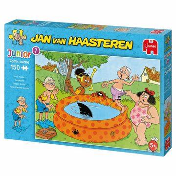 Jumbo Spiele Puzzle Jan van Haasteren Junior Streiche im Pool, 150 Puzzleteile